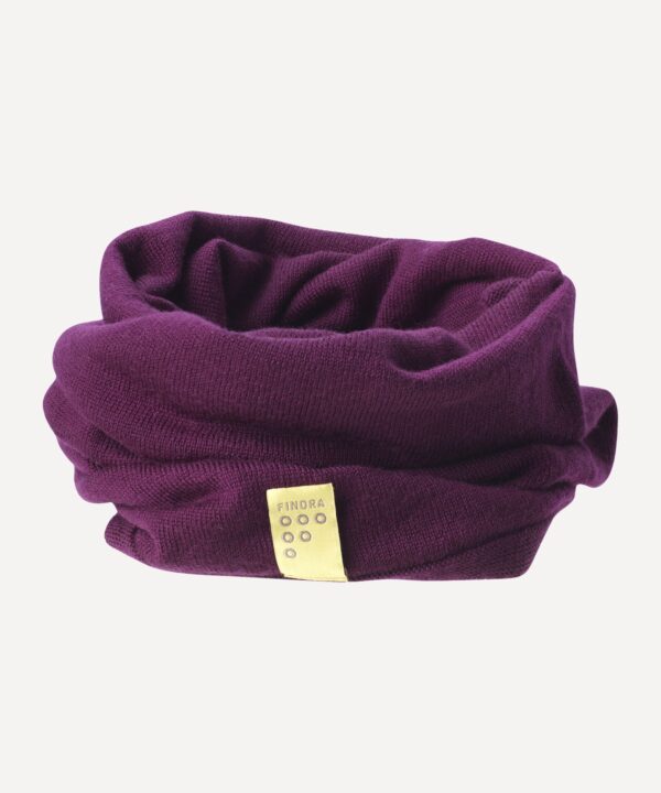 FINDRA Clothing FINDRA  Betty Merino Neck Warmer Eggplant