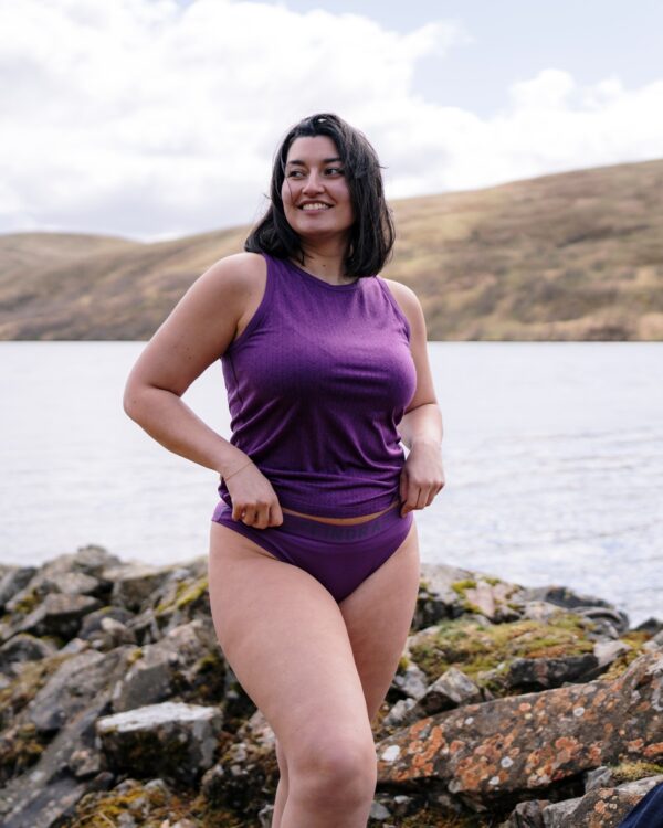 FINDRA Clothing FINDRA  Ella Merino Underpants Size XXXL Purple Heather