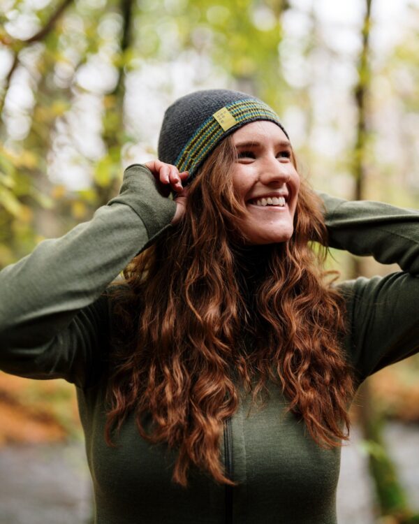 FINDRA Clothing FINDRA  Betty Lambswool Beanie Charcoal