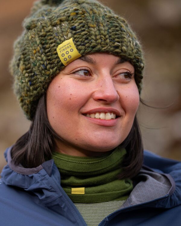 FINDRA Clothing FINDRA  Merino Blend Cable Bobble Hat Bracken