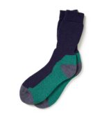 FINDRA Clothing FINDRA  Merino Wool Walking Socks Size 9-11 Green/Dark Navy