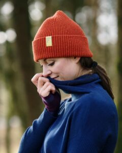 FINDRA Clothing FINDRA  Tweed Lambswool Beanie Ember