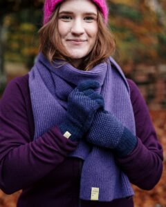 FINDRA Clothing FINDRA  Tweed Lambswool Scarf Regalia