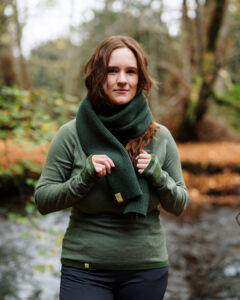 FINDRA Clothing FINDRA  Tweed Lambswool Scarf Rosemary